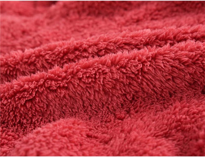 AIWUHE Toddler Boys Girls Hooded Jacket Fleece Hoodie Winter Warm Solid Color Teddy Coat Zip-up