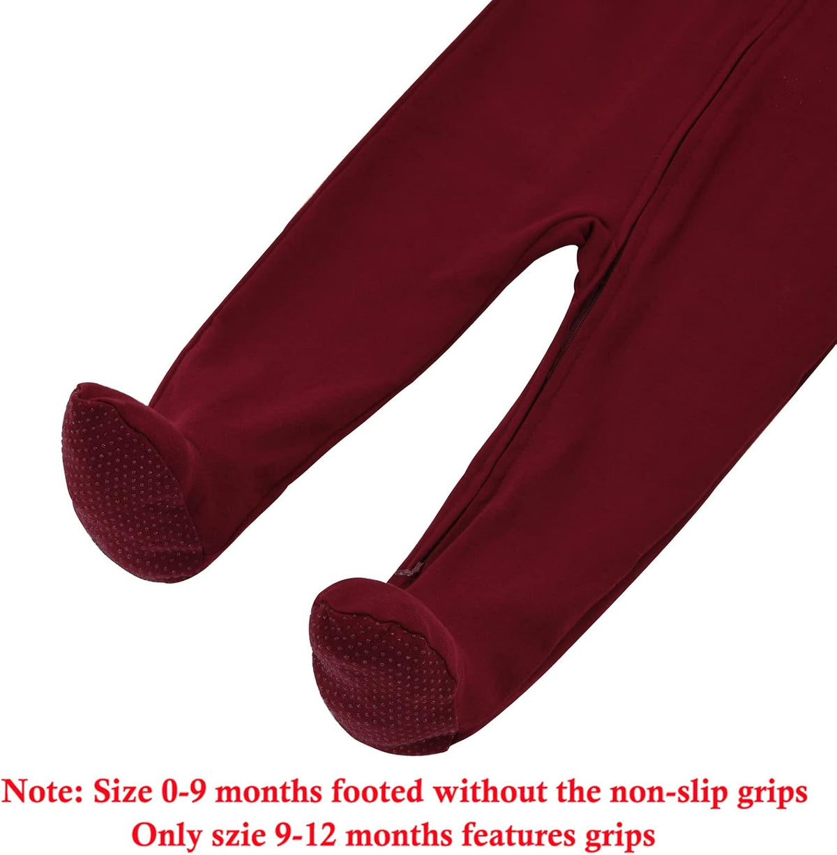 Aablexema Baby Footie Pajama with Mitten Cuffs, Double Zipper Infant Cotton clothes Sleeper Pjs