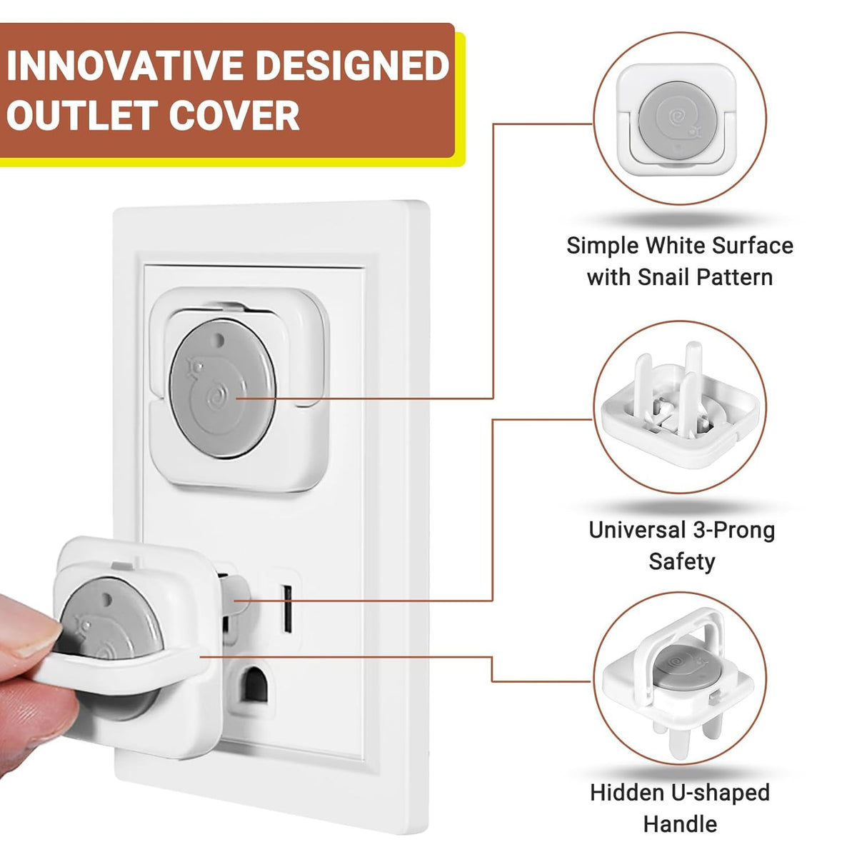 Outlet Covers Baby Proofing, 40 Pack Child Proof Plug Socket Covers Electric Plug Protectors Safety