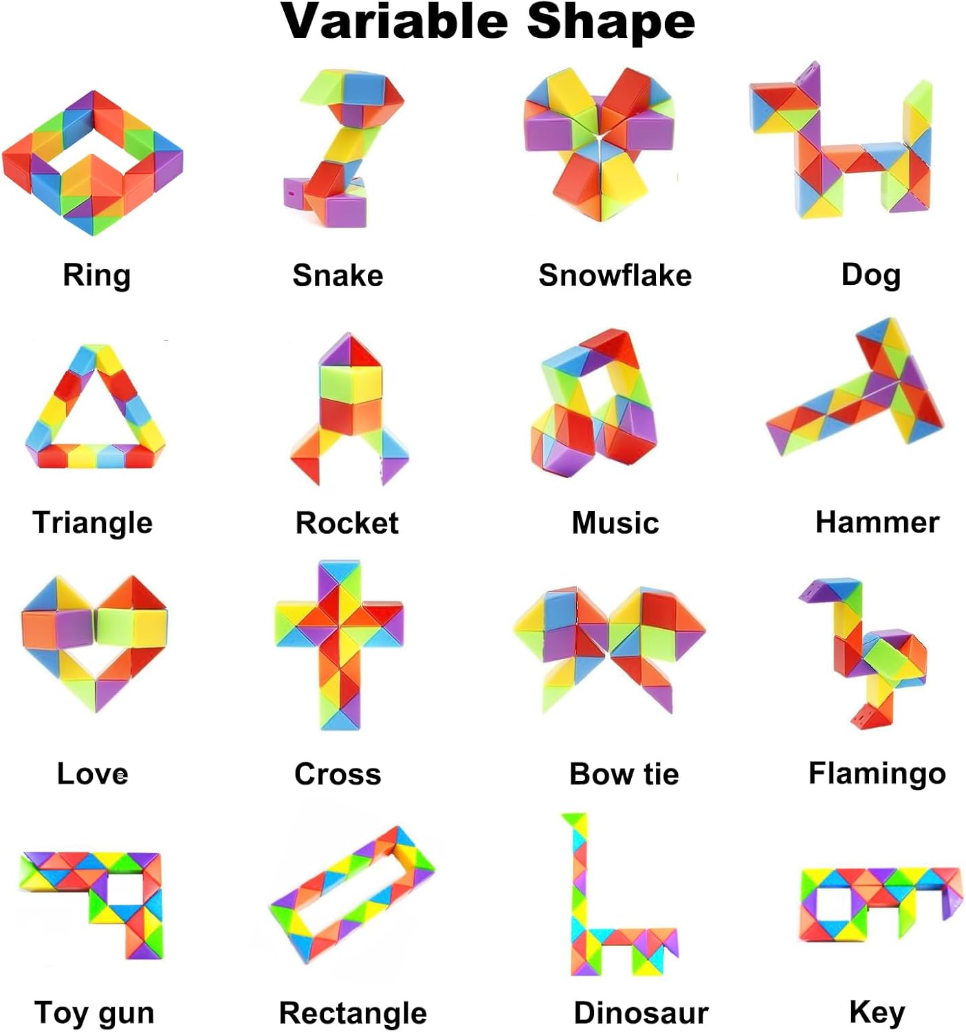 GOLDGE 15 Pack Mini Cube Puzzle Fidget Toys - Bulk Party Favors & Goodie Bag Stuffers for Kids