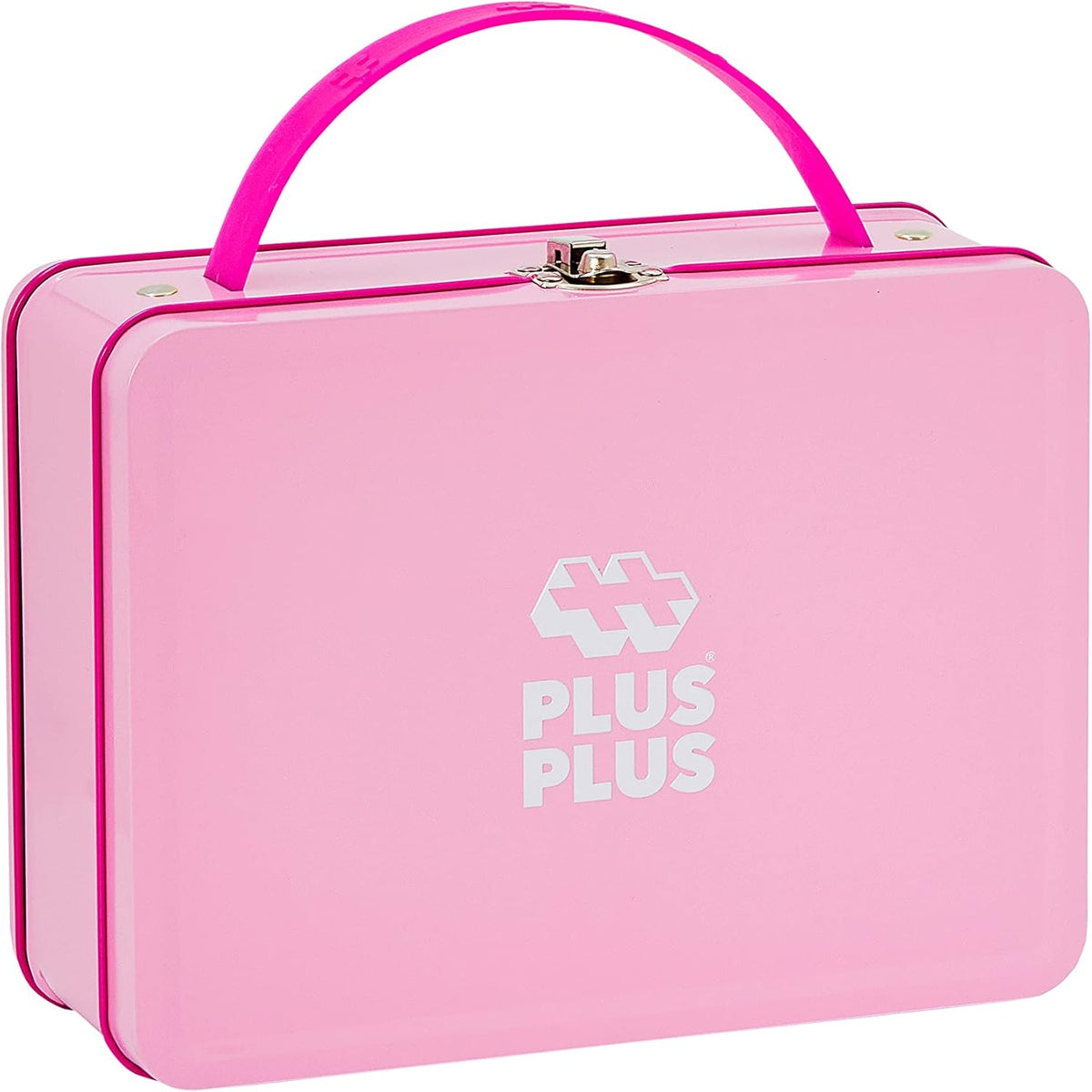 PLUS PLUS Building Set with Metal Suitcase, Open Ended Stem Toy for Toddlers and Preschool, 70 Big