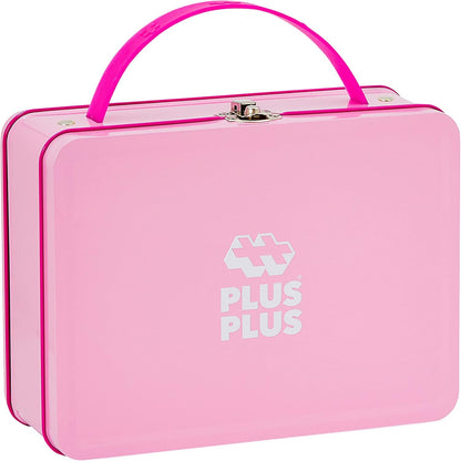 PLUS PLUS Building Set with Metal Suitcase, Open Ended Stem Toy for Toddlers and Preschool, 70 Big