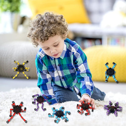 16 Pack Fidget Spinners Deformable Stress Relief Sensory Toy Robot Spinner DIY Mechanical Spiral