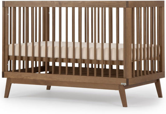 dadada Baby Soho 3-in-1 Convertible Wooden Crib to Toddler Bed - Made in Italy, GREENGUARD Gold