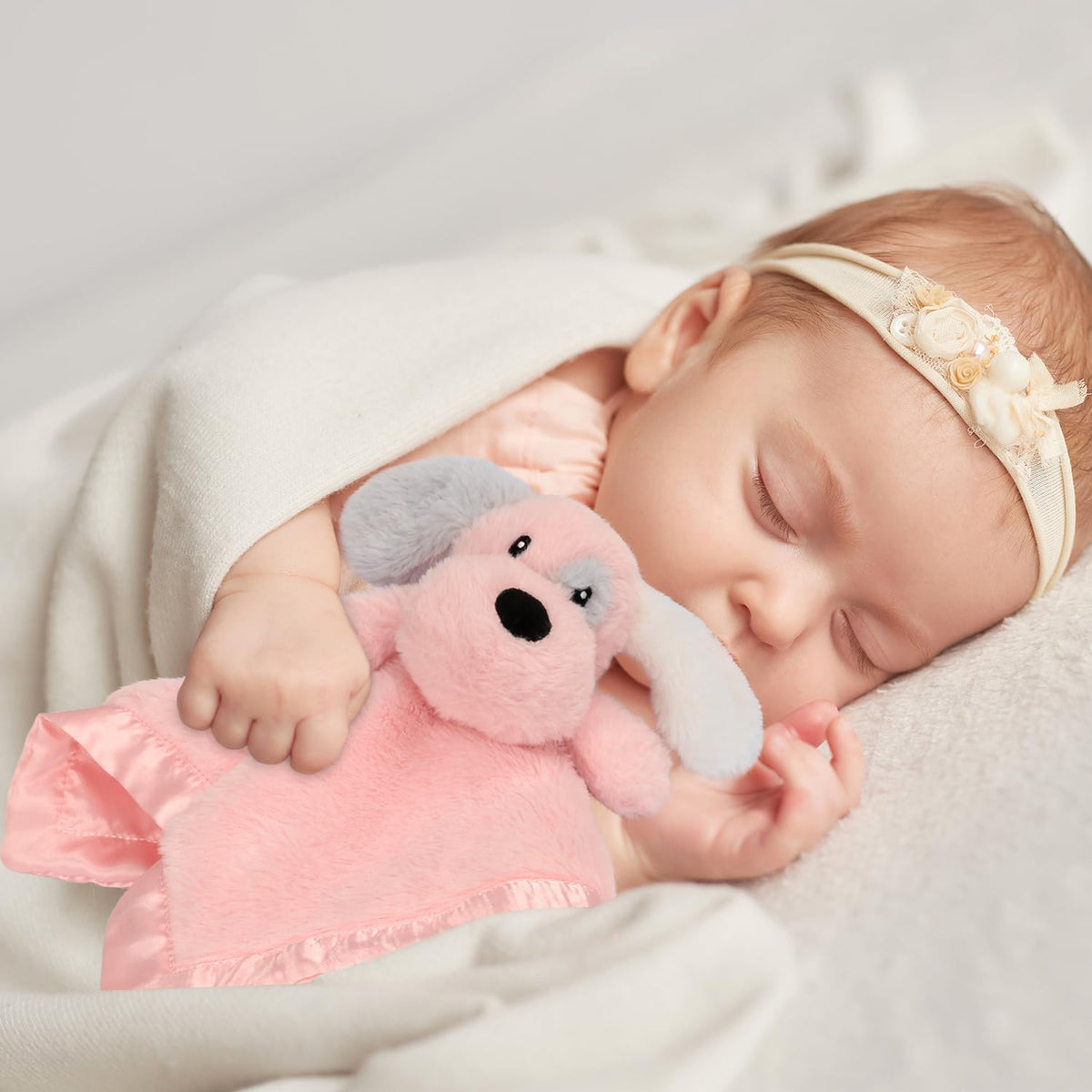 Puppy Baby Security Blanket for Toddler Infant Newborn Boys and Girls Soft Lovey Stuffed Animal