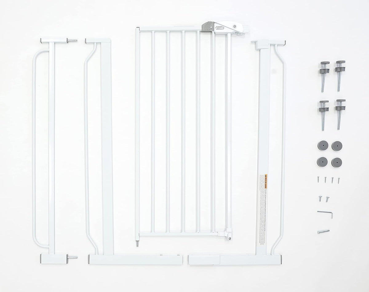 Regalo Easy Step 36" Extra Tall Walk Thru Baby Gate, Includes 4-Inch Extension Kit, 4 Pack of