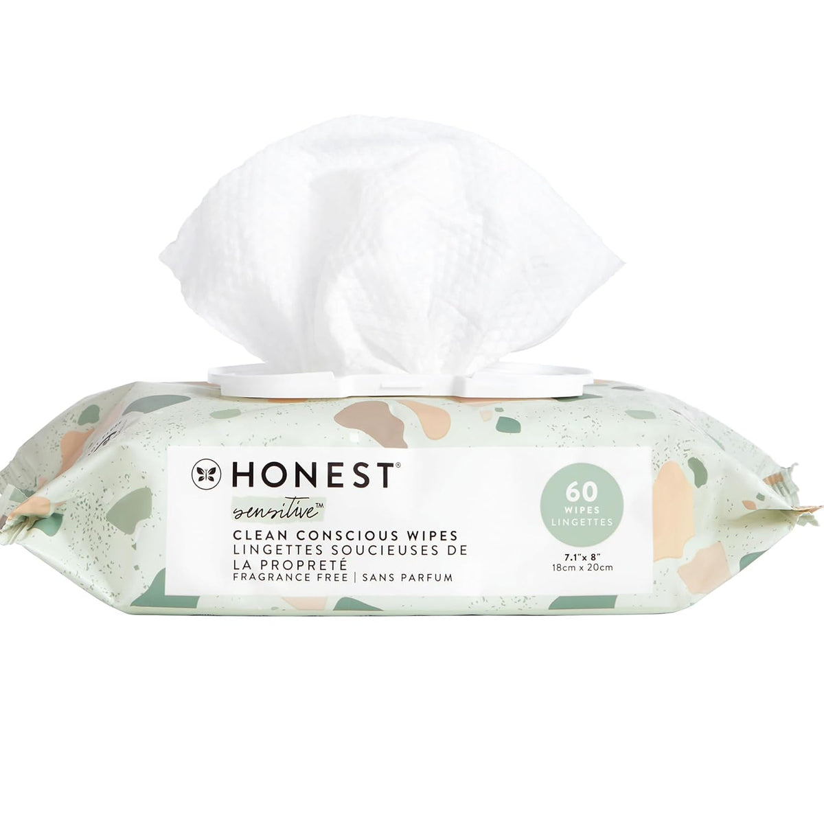 The Honest Company Clean Conscious Multi-Use Wipes | Hypoallergenic + Unscented for Sensitive Skin