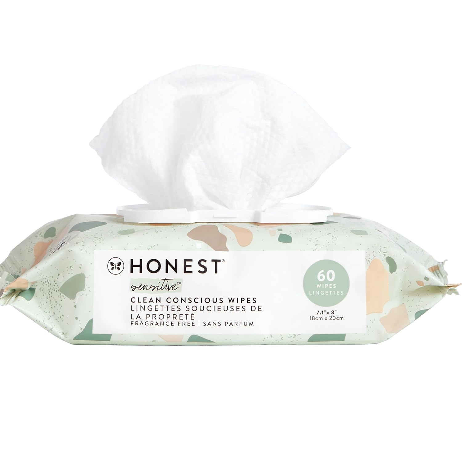 The Honest Company Clean Conscious Multi-Use Wipes | Hypoallergenic + Unscented for Sensitive Skin