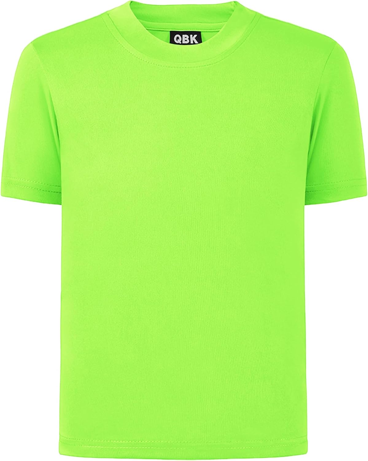QBK 2T to Youth Neon Shirt Kids UPF 50+ Dry Fit Athletic Short Sleeve Rash Guard T Shirts for Boys