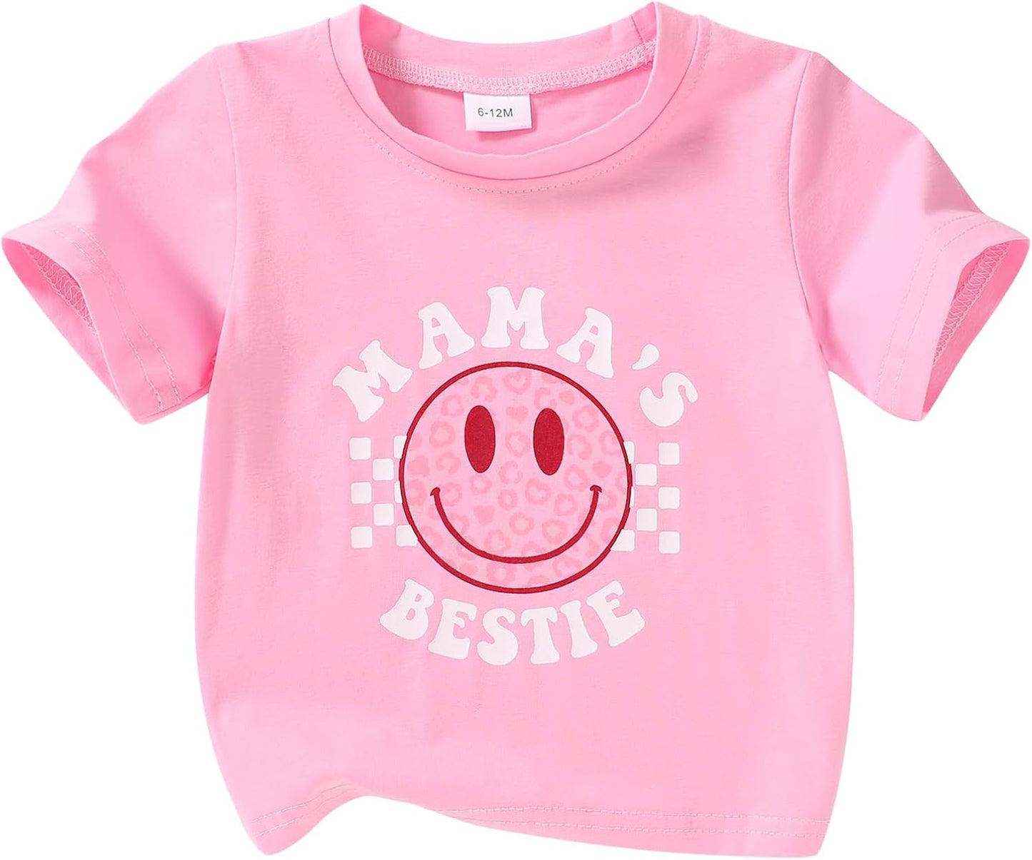Happy Town Toddler Clothes Baby Boy Girl Smiley Face Shirt Short Sleeve T-Shirt Tee Summer Tops
