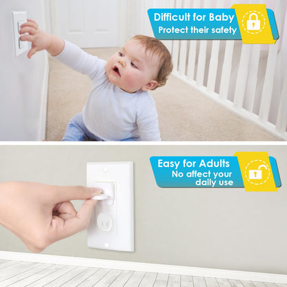 Babepai Outlet Covers Baby Proofing 55-Pack White, Child Proof Electrical Protector Safety Baby