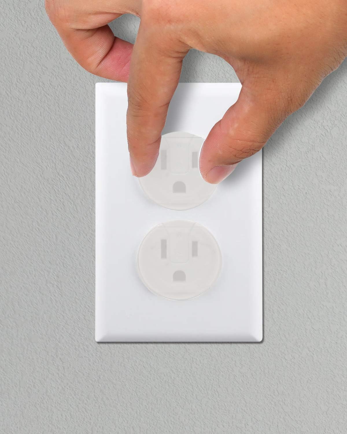 38 Pieces Clear Outlet Covers Baby Proofing - Vmaisi Electrical Safety ChildProof Plug Protector