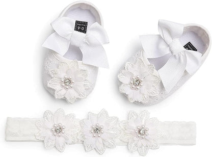 Baby Shoes Mary Jane Flats Non Slip Soft Sole Infant Toddler Sneakers First Walkers Party Christmas