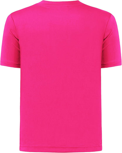 QBK 2T to Youth Neon Shirt Kids UPF 50+ Dry Fit Athletic Short Sleeve Rash Guard T Shirts for Boys