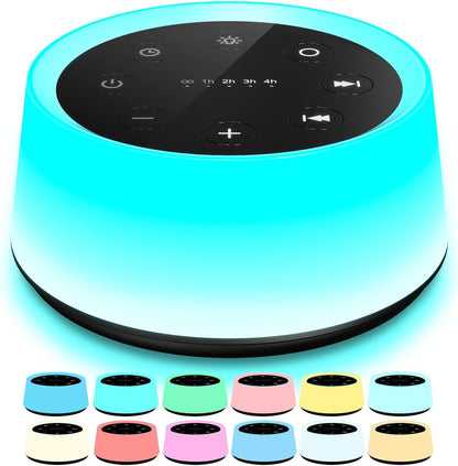 ColorsNoise Sound Machine and White Noise Machine with 30 Soothing Sounds with 12 Colors Baby Night