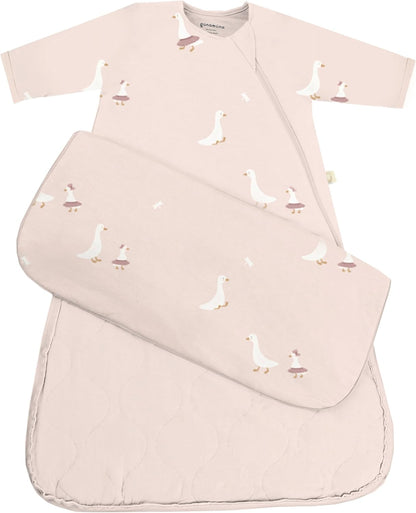 GUNAMUNA Unisex Long-Sleeve Sleep Sack, Wearable Sleep Bag for Babies and Toddlers, Soft Rayon, 1.0