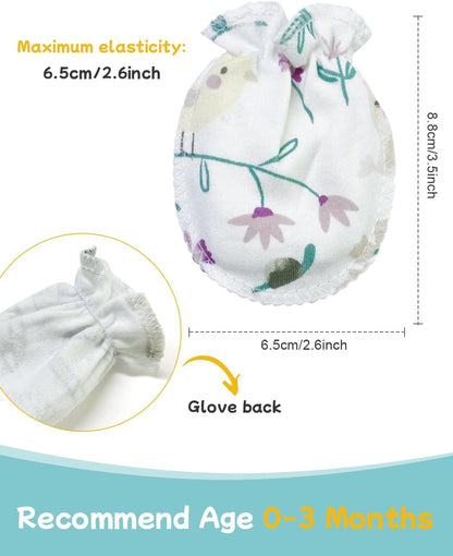 Cute Baby Mittens Newborn, No Scratch Baby Boy Mittens, Baby Girl Hat Gloves for Toddlers, Infant