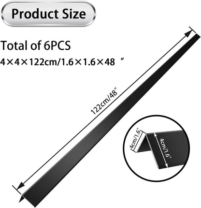 Aluminum Alloy Metal Corner Protector 10PCS Wall Corner Protector 1.6x1.6x48 inches Corner Guards