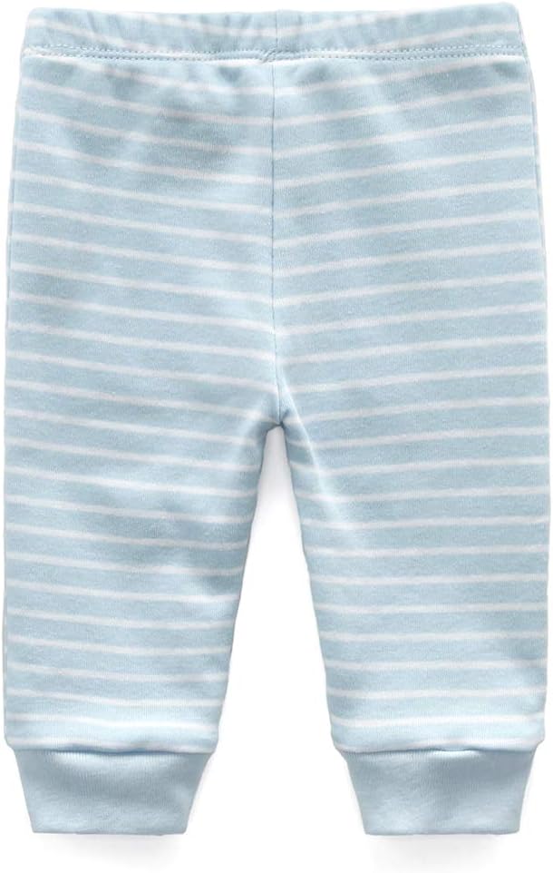 Unisex Newborn Baby Cotton 4-Pack Pants Embroidery Pringting Casual Leggings 0-24 Months for Boys