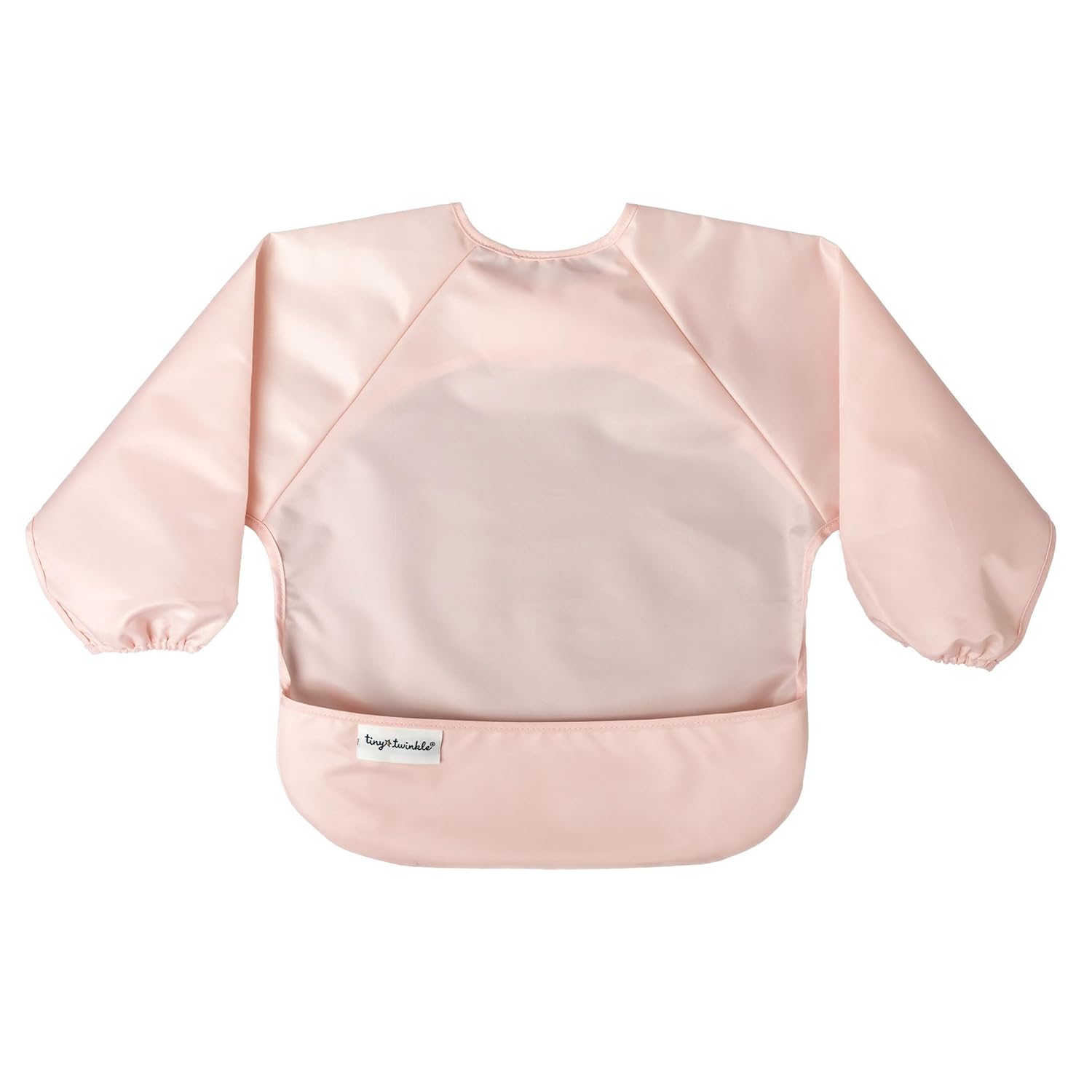 Tiny Twinkle Mess Proof Baby Bibs, 2pk Waterproof Smock Baby Bibs for Eating, Machine Washable Long
