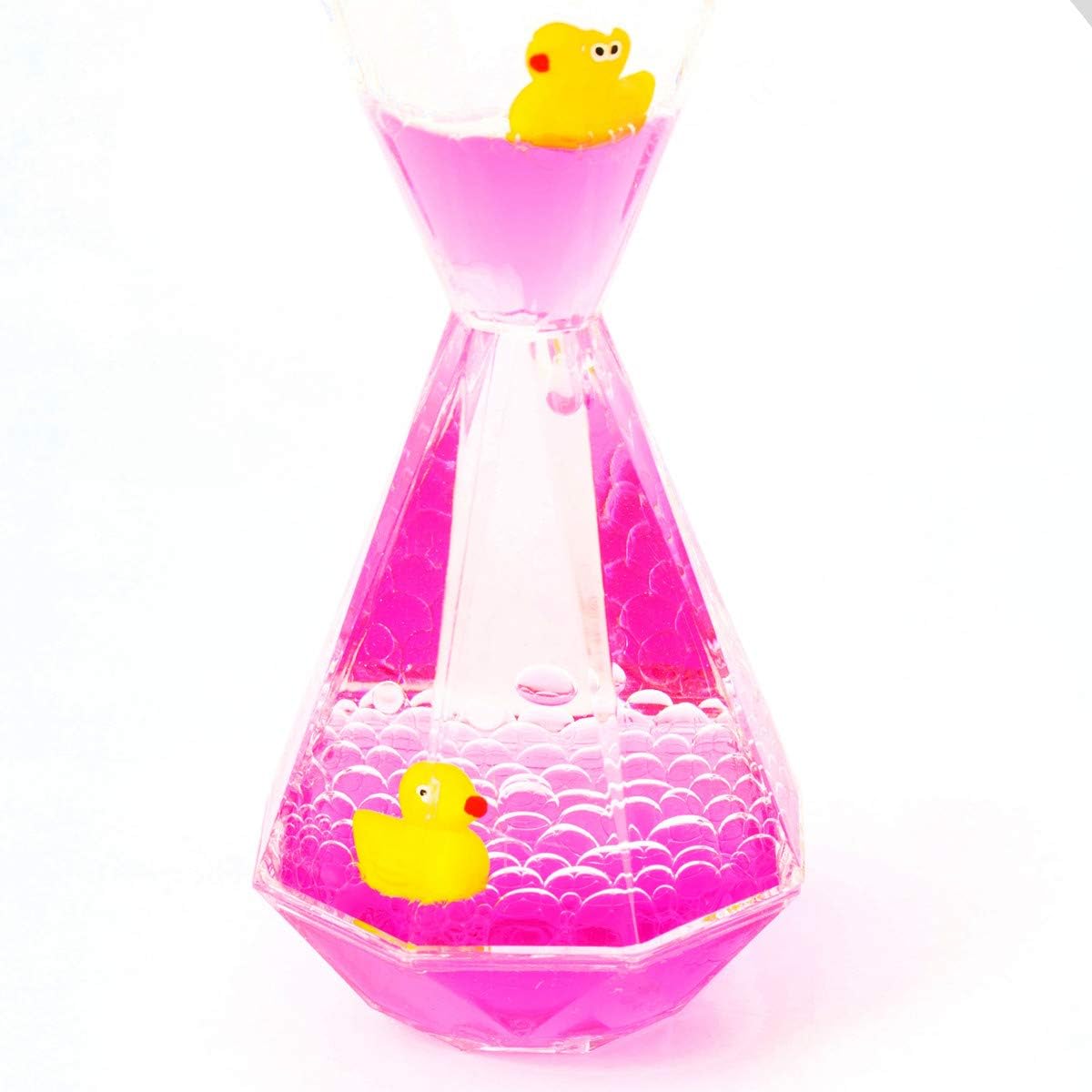YUE Motion Liquid Motion Bubbler Floating Sea Creatures, Diamond Shaped Liquid Timer for Fidget