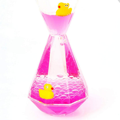 YUE Motion Liquid Motion Bubbler Floating Sea Creatures, Diamond Shaped Liquid Timer for Fidget