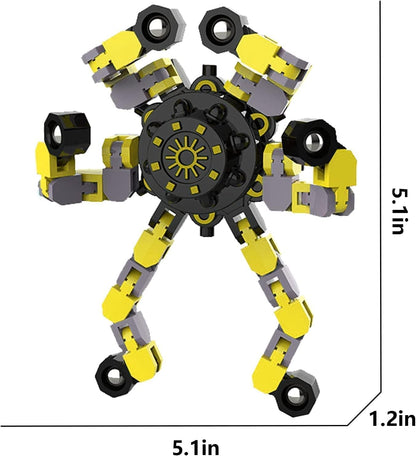 20 Pcs Deformable Robot Fidget Spinners Toys for Party Favor, Transformable Fingertip Spinner for