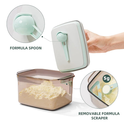 1700ml Airtight Formula Container Pop Up Milk Powder Container Formula Dispenser, 21OZ, 1.32LB