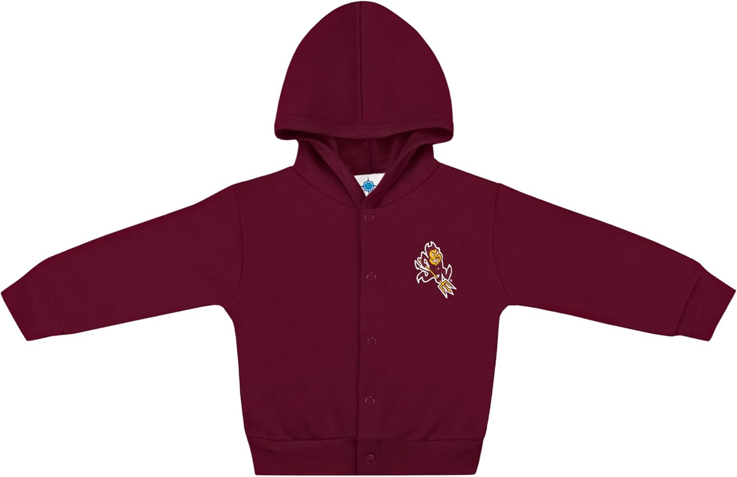Creative Knitwear College Baby Snap Hooded Jacket - Team Logo, Multiple Colors, for Boys & Girls