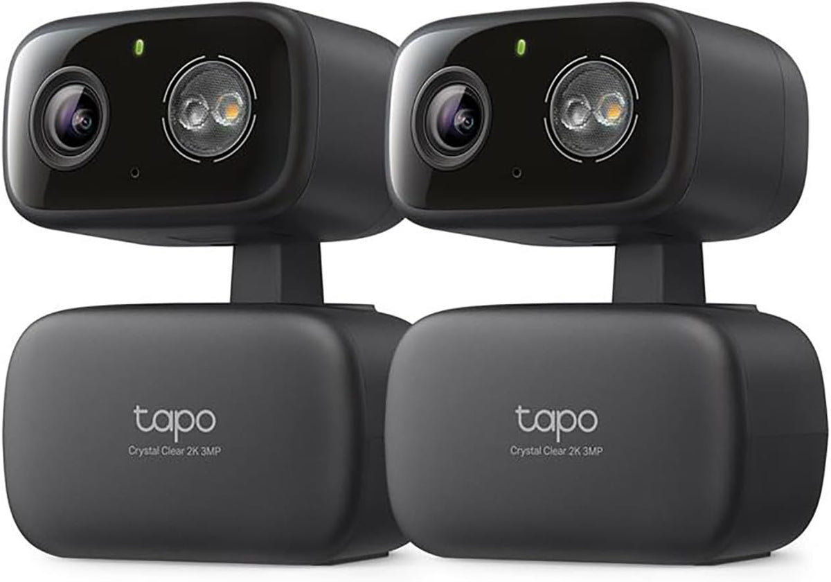 Tapo 2K 3MP Pan/Tilt Indoor/Outdoor Security Camera, Free Person/Baby Cry Detect & Track, 360° Pan