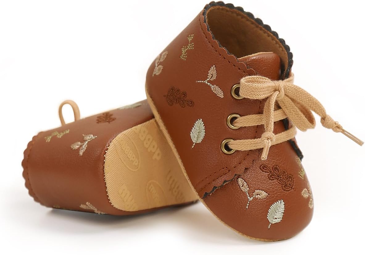 Baby Shoes Mary Jane Flats Non Slip Soft Sole Infant Toddler Sneakers First Walkers Party Christmas