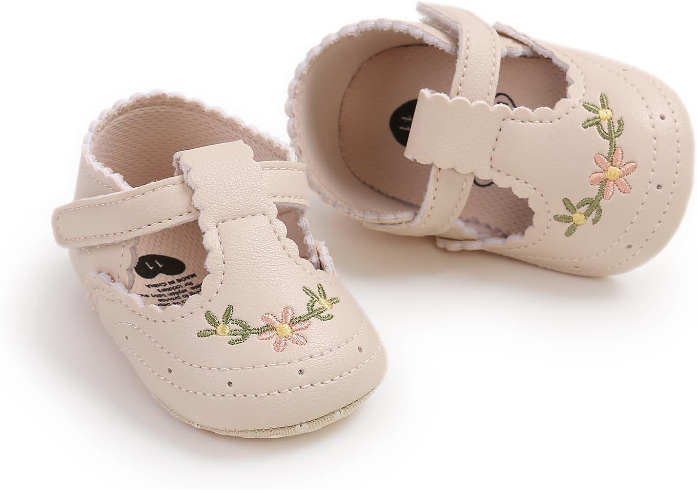 Baby Shoes Mary Jane Flats Non Slip Soft Sole Infant Toddler Sneakers First Walkers Party Christmas