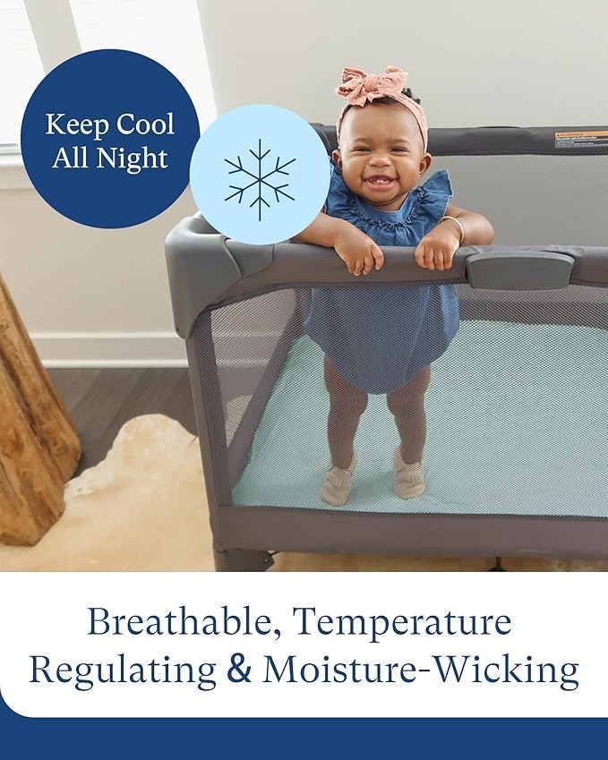 Supersoft Pack and Play Sheets Fitted, Premium Bamboo Viscose Mini Crib Sheets, Pack N Play