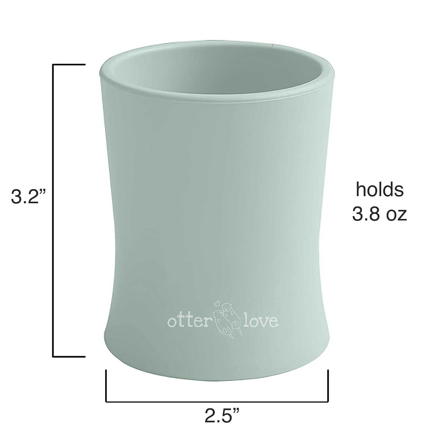 otterlove Silicone Baby & Toddler Training Cup - Pediatric OT Approved - 100% Platinum Pure LFGB