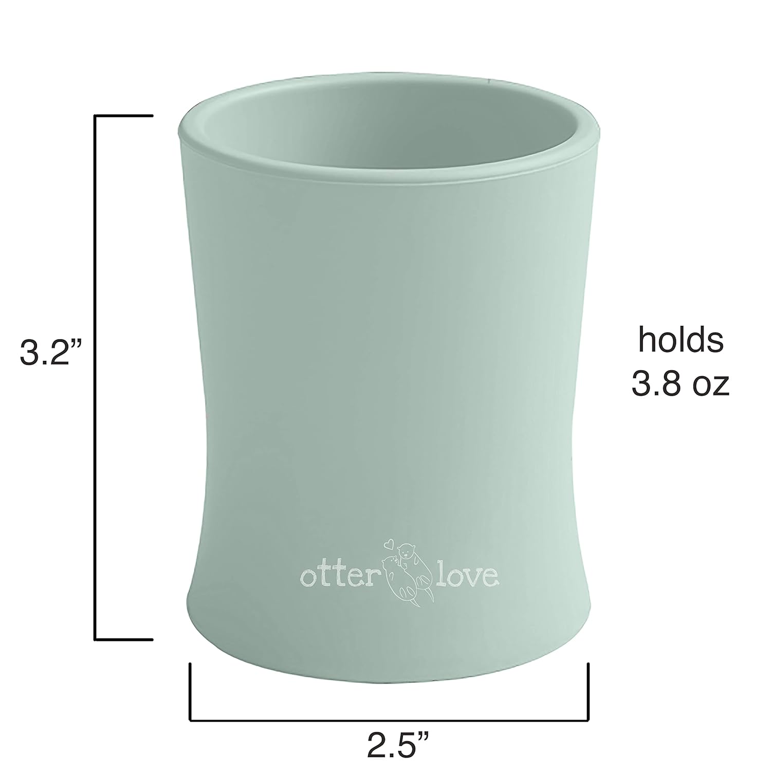 otterlove Silicone Baby & Toddler Training Cup - Pediatric OT Approved - 100% Platinum Pure LFGB