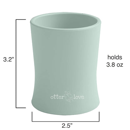 otterlove Silicone Baby & Toddler Training Cup - Pediatric OT Approved - 100% Platinum Pure LFGB