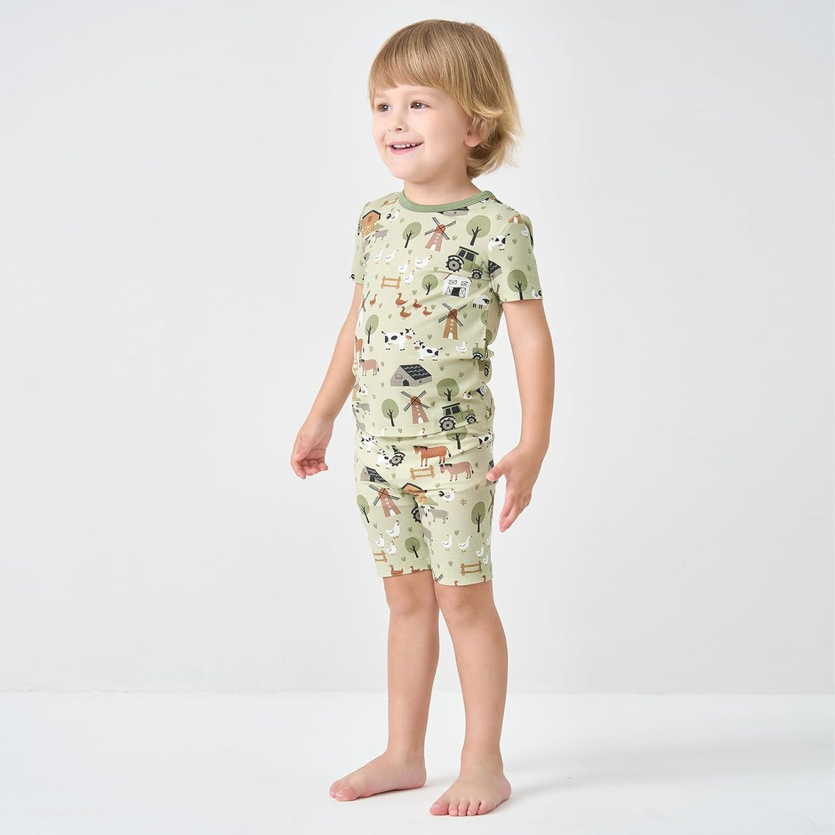 pureborn Baby Viscose From Bamboo Pajamas Set Pjs - Kids Toddler Girl Snug Fit Viscose Sleepwear