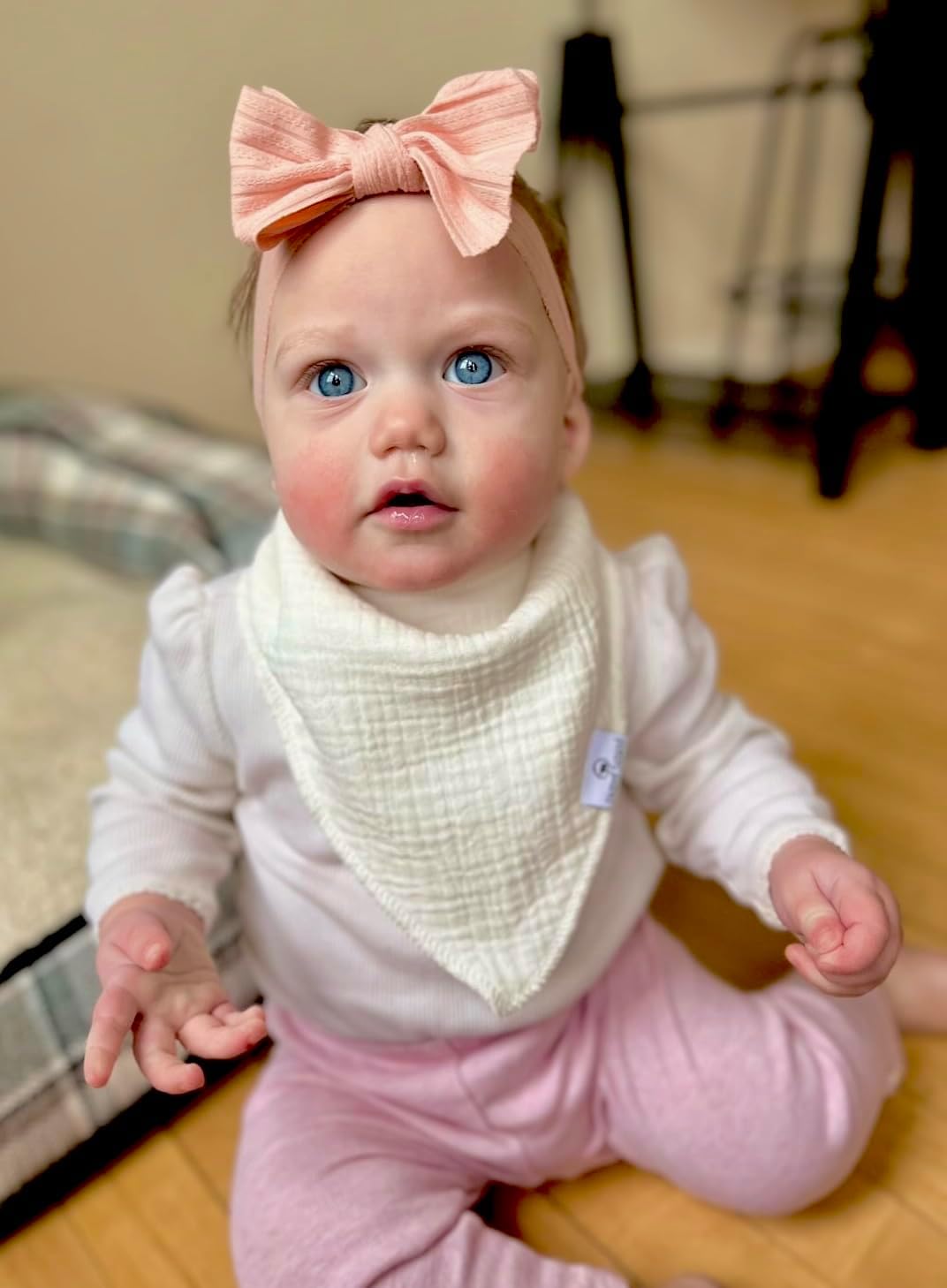 DiaperSquad's Baby Bibs for Drooling and Teething, Bibs for Boys, Baby Girl - Solid Cotton Baby