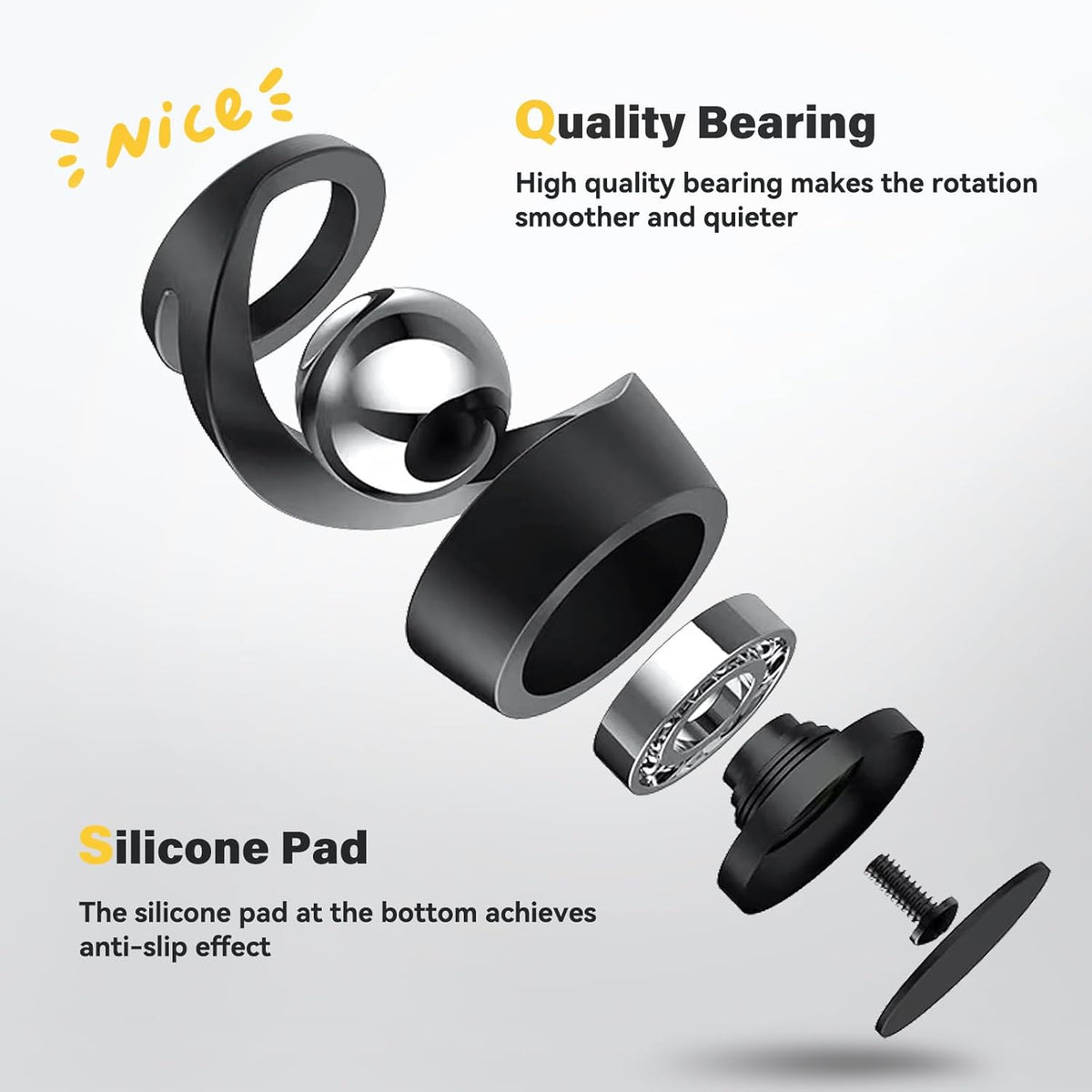 Kinetic Optical Illusion Toys, Kinetic Desktop Fidget Spinner Toys, Cool Gadget Desk Toy Fidget