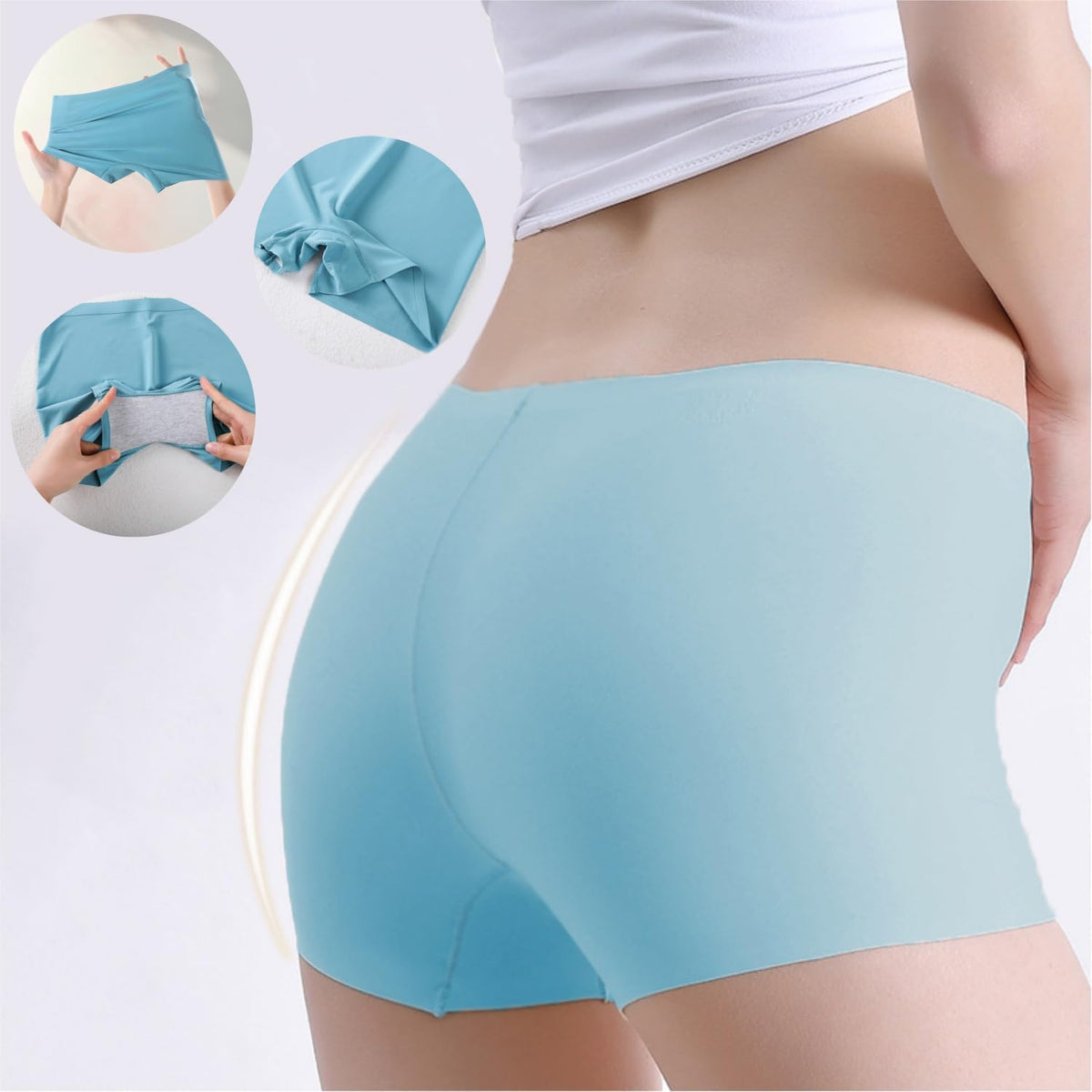 Demifill Teen Girls Seamless Boyshorts Underwear Tagless Boxer Pants No Show Panties for Teens Pack