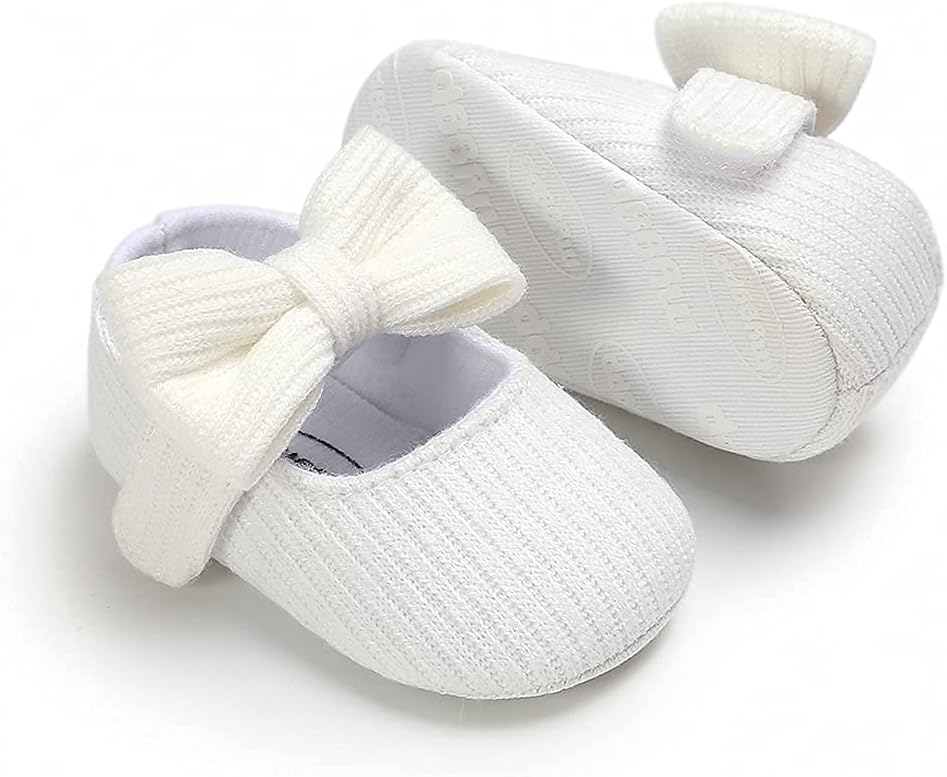 Baby Shoes Mary Jane Flats Non Slip Soft Sole Infant Toddler Sneakers First Walkers Party Christmas