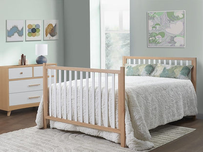 Sorelle Essex Euro 4-in-1 Convertible Crib & Changer – Nursery Furniture Set, Wooden Baby Crib with