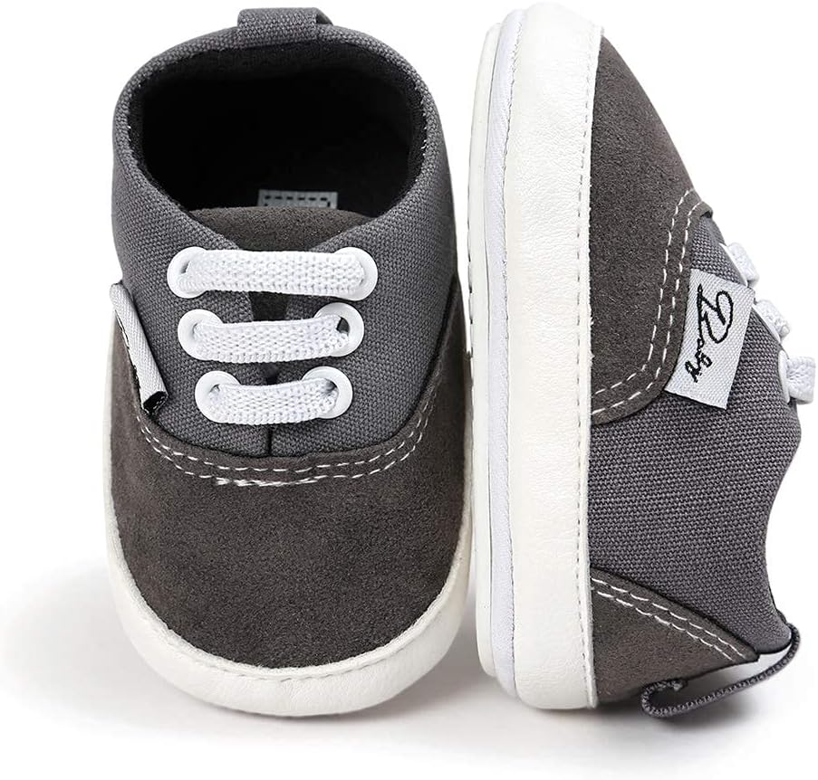 Morbido Infant Baby Boys Girls Canvas Sneaker Toddler Slip On Anti Skid Newborn First Walkers Candy