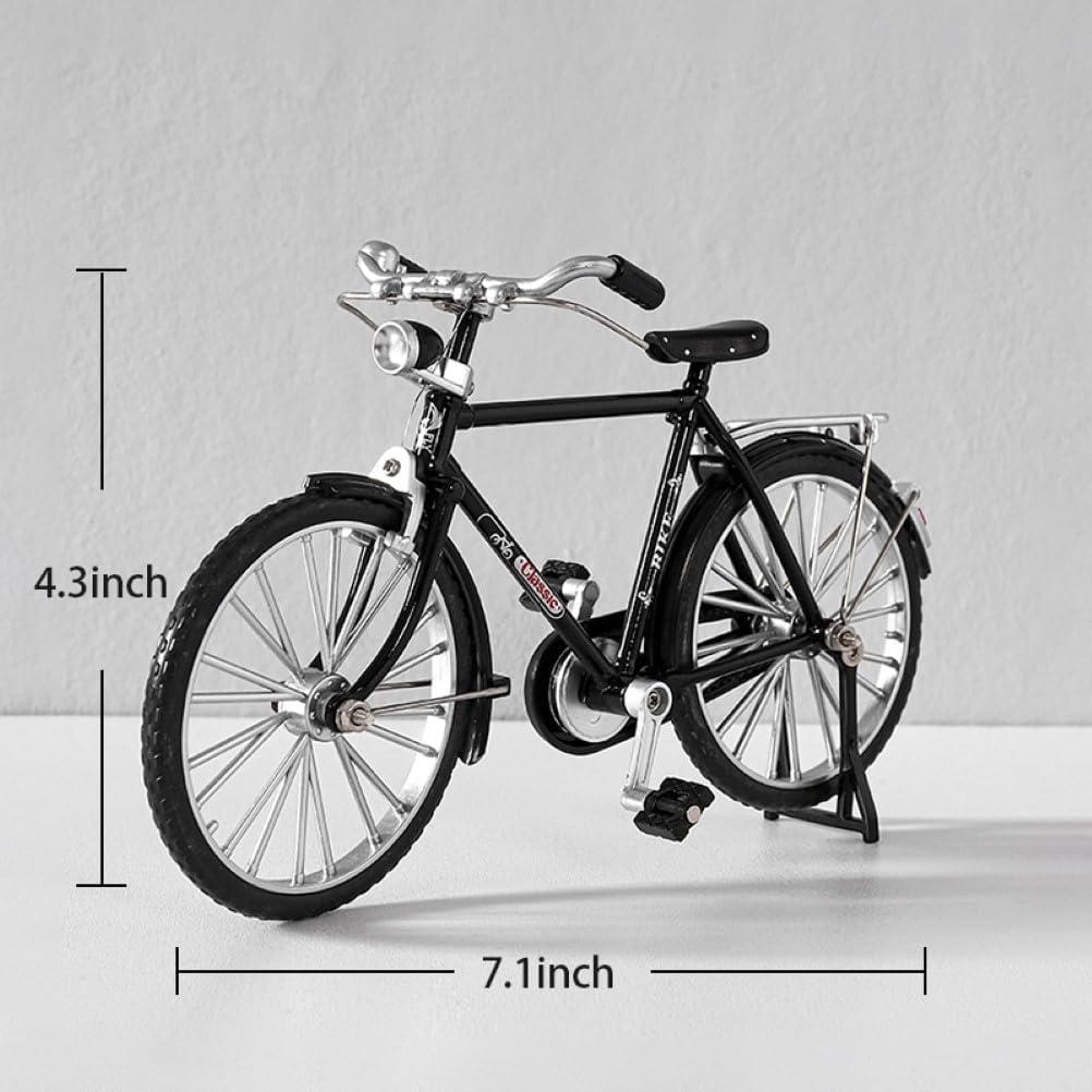 Miniature Alloy Bicycle Collections Bookshelf Decor, Metal Art Home Accessories, Desk Accessories