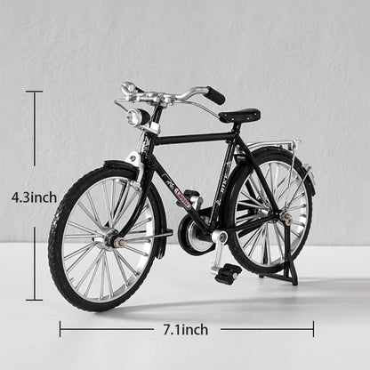 Miniature Alloy Bicycle Collections Bookshelf Decor, Metal Art Home Accessories, Desk Accessories
