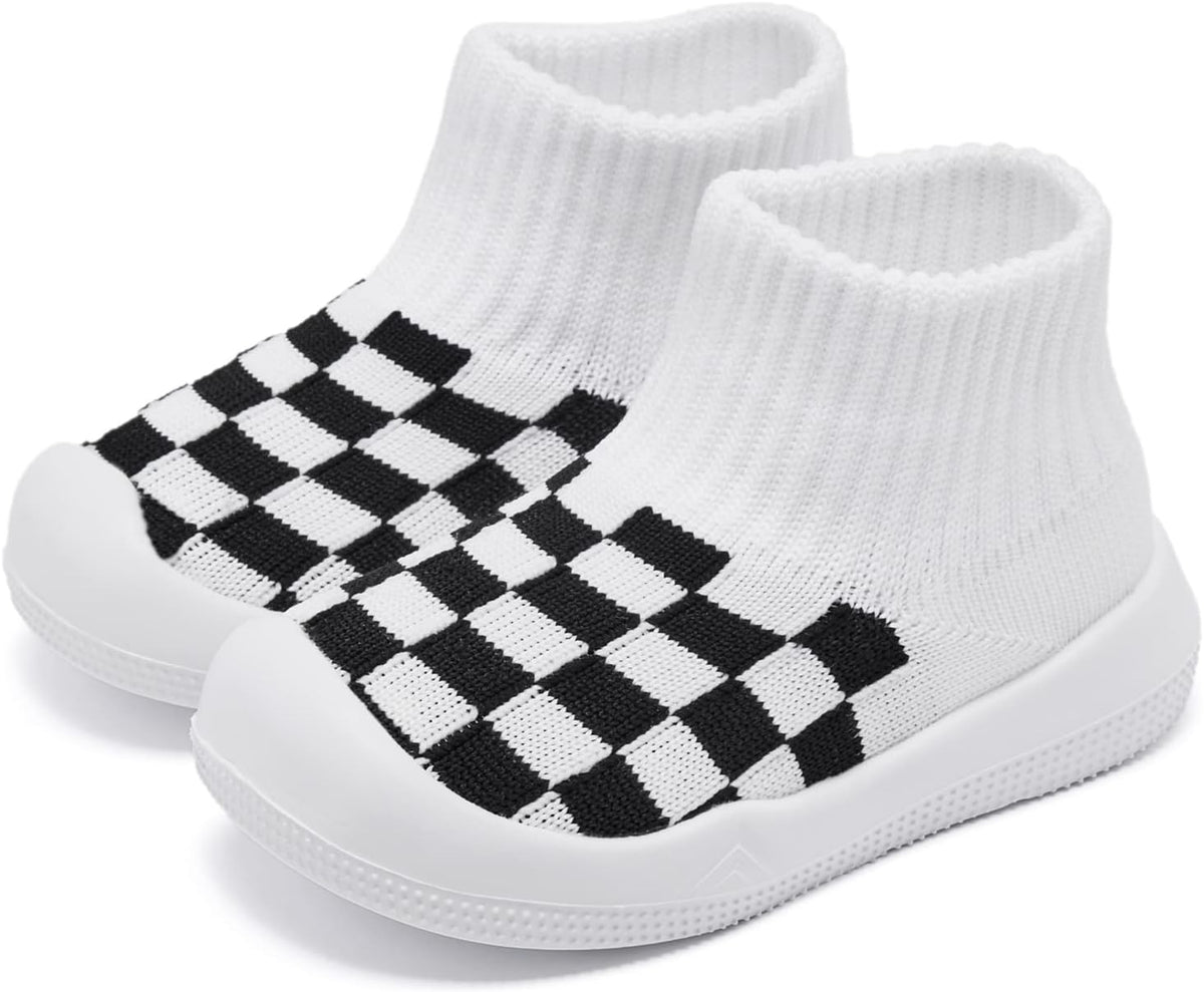 Eashi Baby Boy Girl Non-Skid Indoor Infant Walking Shoes Breathable Warm Elastic Sock Shoes with