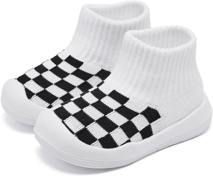 Eashi Baby Boy Girl Non-Skid Indoor Infant Walking Shoes Breathable Warm Elastic Sock Shoes with