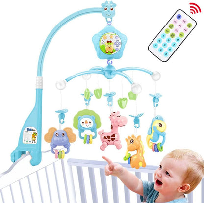 Baby Mobile for Crib with Musicial and Lights, Remote, lamp, Projector for Pack and Play, for Ages