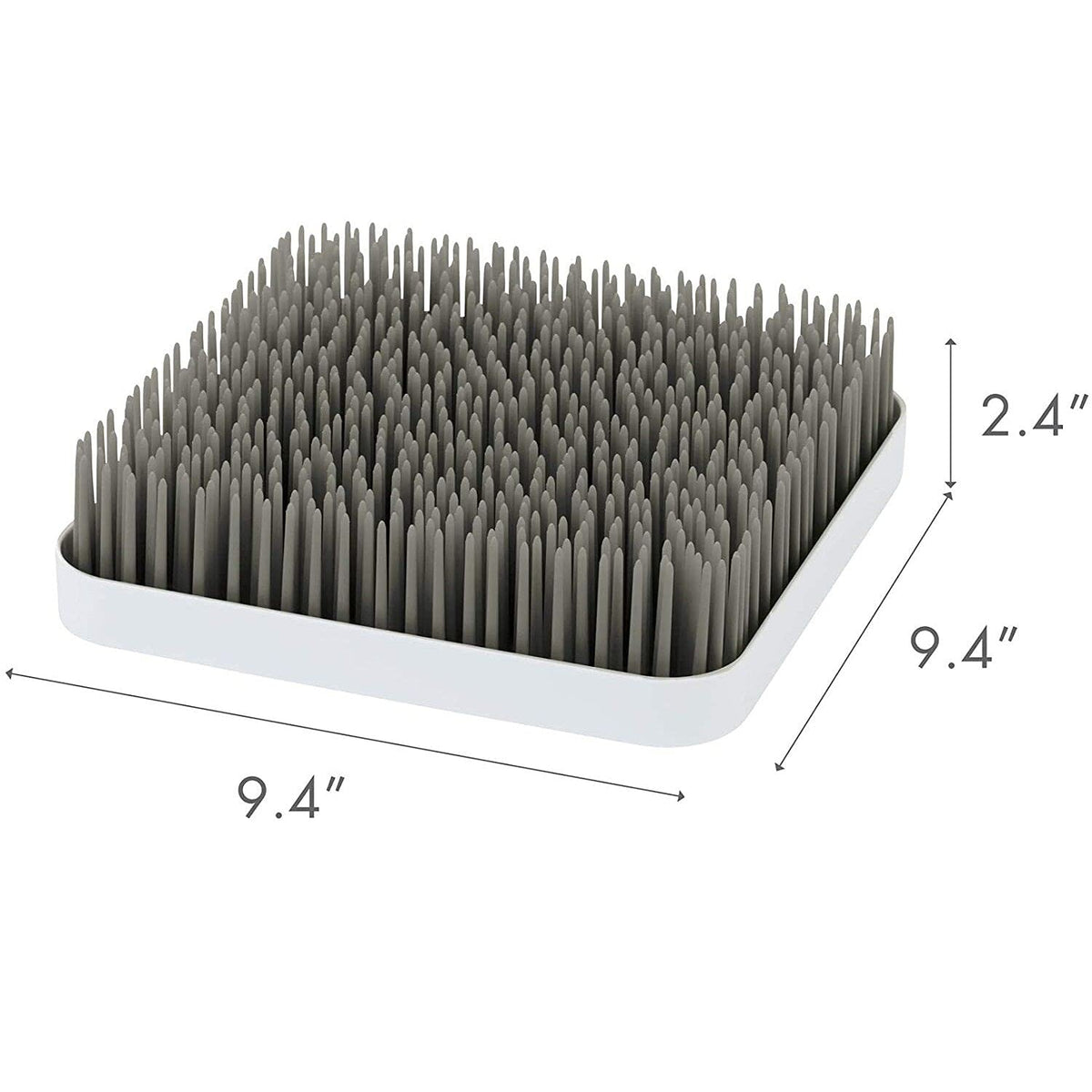 Boon Grass Plastic Drying Rack - Modern Countertop Baby Bottle Organizer - 9.75 x 9.88 x 3.0 inches