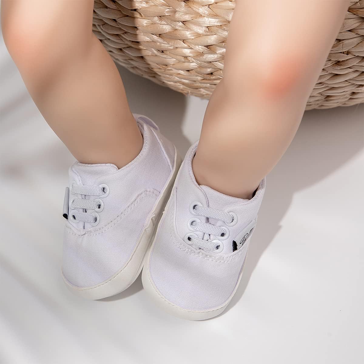 Morbido Infant Baby Boys Girls Canvas Sneaker Toddler Slip On Anti Skid Newborn First Walkers Candy